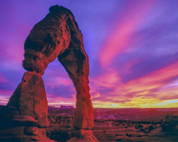 Arches National Park, Delicate arch sunset by Tom Till Photography