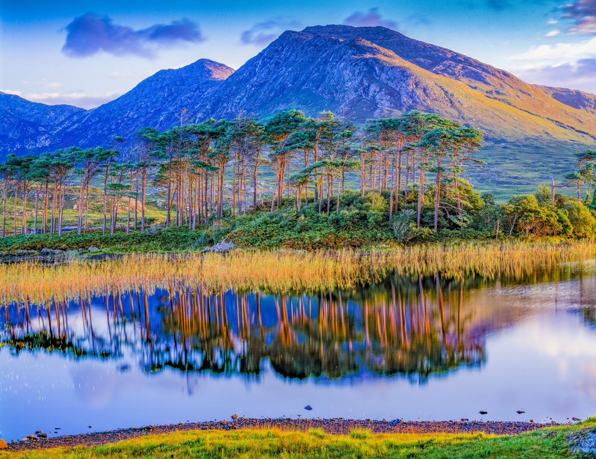 Sunrise on Lakes Near Cliffden, Republic of Ireland photographed by Tom Till
